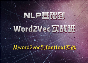 NLP到Word2Vec实战班，视频资源下载