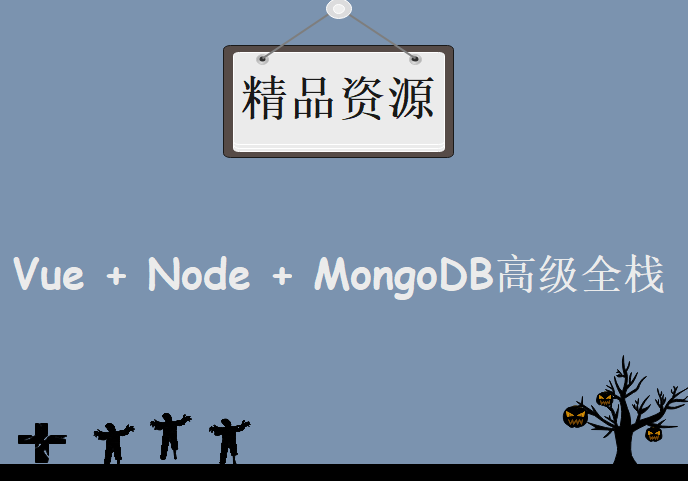 某网Vue + Node + MongoDB高级全栈学习视频，资源教程下载