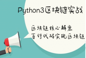 Python实现自己的分布式区块链，资源教程下载