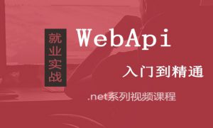 WebApi入门到精通视频课程，资源教程下载