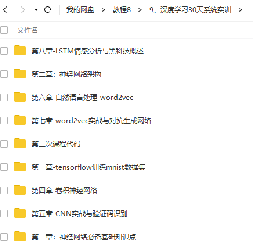 深度学习30天系统实训