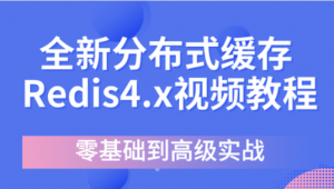 2020年分布式缓存Redis入门篇，资源教程下载