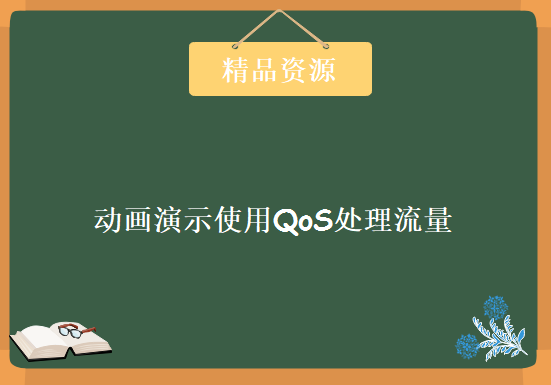 25秒 动画演示使用QoS处理流量的各个步骤【中英文版】,资源教程下载