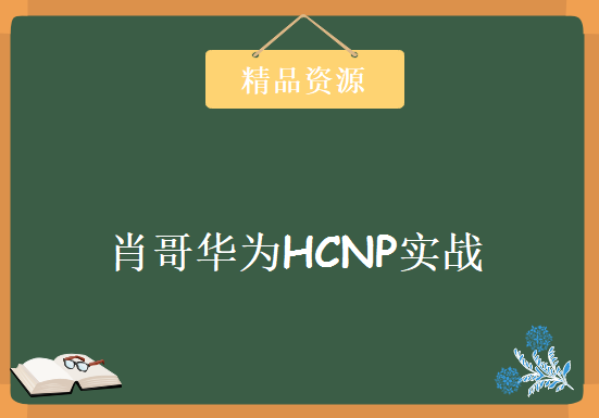 肖哥华为HCNP实战课程 主要讲解基础路由交换配置 WLAN和网络运维监控等知识