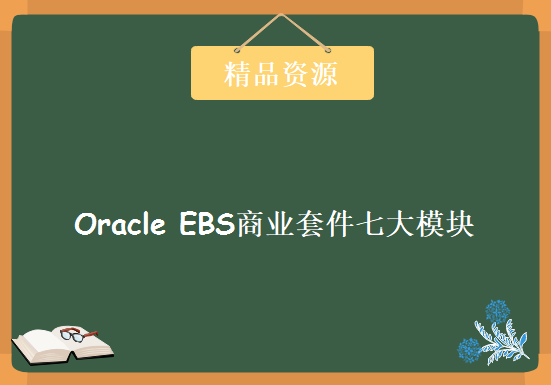 Oracle EBS商业套件七大模块完全学习指南 AP AR FA GL INV OM PO模块 EBS视频教程下载