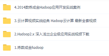 Hadoop云计算 最新全套视频，资源教程下载