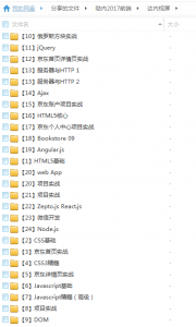 2017达内Web前端开发全套视频教程